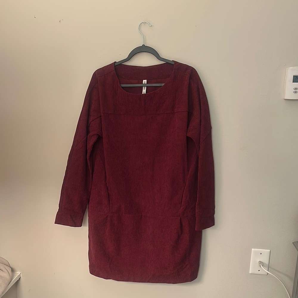 Zenana Outfitters Wine Red Dress